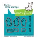 Lawn Fawn, lawn cuts/ Stanzschablone, coaster critters flip-flop