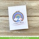 Lawn Fawn, lawn cuts/ Stanzschablone, embroidery hoop rainbow add-on