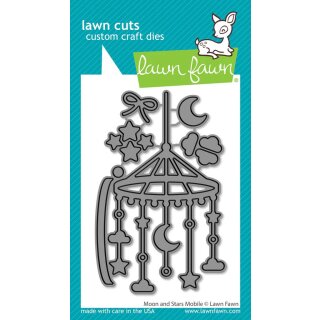Lawn Fawn, lawn cuts/ Stanzschablone, moon and stars mobile