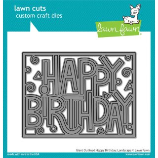 Lawn Fawn, lawn cuts/ Stanzschablone, giant outlined...