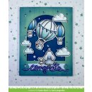 Lawn Fawn, lawn cuts/ Stanzschablone, dotted moon and stars backdrop: portrait