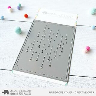 Mama Elephant, Creative Cuts/ Stanzschablone, Raindrops Cover