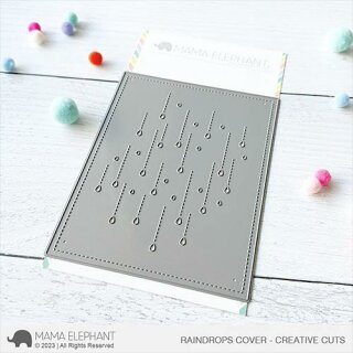 Mama Elephant, Creative Cuts/ Stanzschablone, Raindrops...