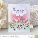 Mama Elephant, Creative Cuts/ Stanzschablone, Raindrops...