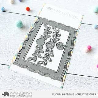 Mama Elephant, Creative Cuts/ Stanzschablone, Flourish Frame