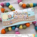 Mama Elephant, clear stamp, Little Agenda Bus