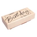 Butterer, Stempel Happy Birthday to you, 4x9cm