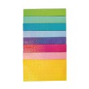 Wachsfolie Glimmer, 10x5cm, 8 Farben sort., 8 St&uuml;ck, bunt