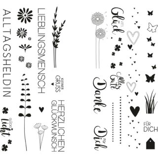 Transferfolie Glückslicht, versch. Designs, 2 Bogen