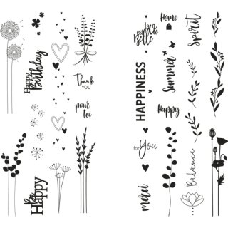 Transferfolie "Natural Life", versch. Designs, 2 Bogen