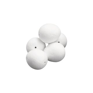 Watteeier, weiß, 39x48 mm, SB-Btl. 5 Stück