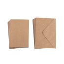 Kartenset B6, FSC Mix Credit, kraft, 15 Karten + 15 Kuverts, Box 30St&uuml;ck