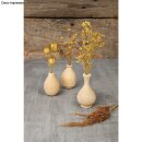 Holz Deko Vase, mini, natur, 4,8-6,4cm, sortiert, PVC-Box 3St&uuml;ck