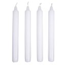 Stabkerze, 2,1cm ø, weiß, 19cm, Box 4Stück