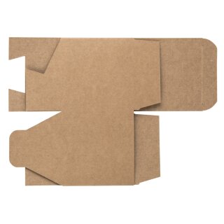 Faltschachtel, FSC Mix Credit, kraft, 7,5x7,5x7,5cm, Set 6Stück