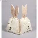 Stoffsäckchen Hase, 12x21cm, SB-Btl. 2Stück