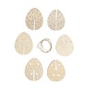Holz 3D Osterei, 5,5x7cm, FSC Mix Credit, natur, m....