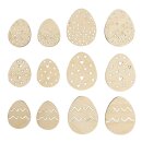 Holz Streuteile Osterei, FSC Mix Credit, natur, 3+4cm,...