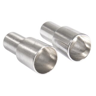 Metall Flaschenkerzenhalter f.Stabkerzen, silber, 2,2/1,8x5cm, 2 Stück