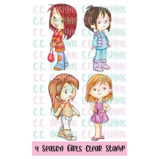 C.C. Designs, clear stamp, Robertos Rascals - 4 Seasons Girls