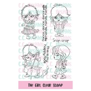 C.C. Designs, clear stamp, Robertos Rascals - The Girl