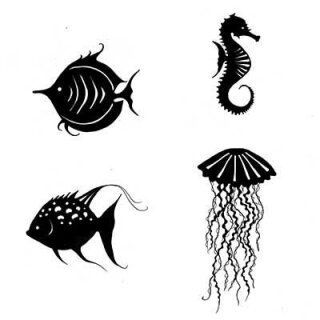 Lavinia Stamps, clear stamp - Sea Creatures
