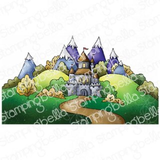 Stamping Bella, Rubber Stamp, FAIRYTALE BACKDROP