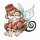 Stamping Bella, Rubber Stamp, ODDBALL OZ FLYING MONKEY