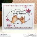 Stamping Bella, Rubber Stamp, PINKY PROMISE SENTIMENT SET