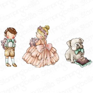Stamping Bella, Rubber Stamp, TINY TOWNIE WEDDING TRIO