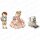 Stamping Bella, Rubber Stamp, TINY TOWNIE WEDDING TRIO
