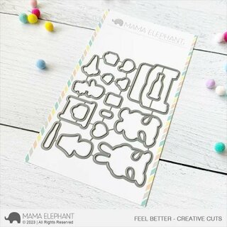 Mama Elephant, Creative Cuts/ Stanzschablone, Feel Better