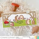 Mama Elephant, clear stamp, Happy Hedgehog