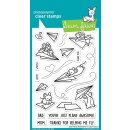 Lawn Fawn, clear stamp, just plane awesome