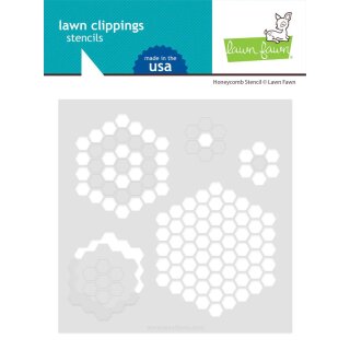 Lawn Fawn, Lawn Clippings, honeycomb stencil