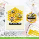 Lawn Fawn, lawn cuts/ Stanzschablone, honeycomb shaker gift tag