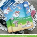 Lawn Fawn, clear stamp, just plane awesome sentiment trails
