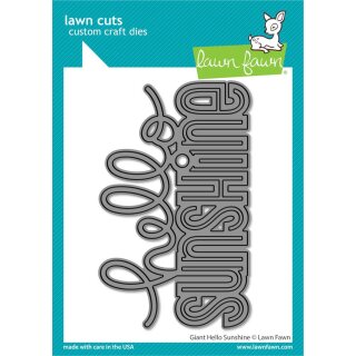 Lawn Fawn, lawn cuts/ Stanzschablone, giant hello sunshine