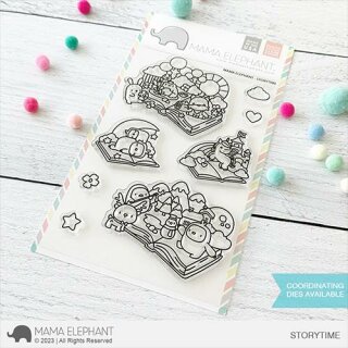 Mama Elephant, clear stamp, Storytime