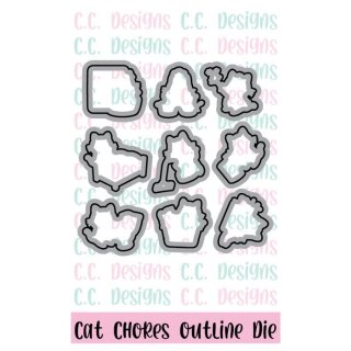 C.C. Designs, Outline Metal Die/ Stanzschablone, Cat Chores