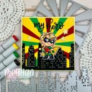 C.C. Designs, clear stamp, Superhero