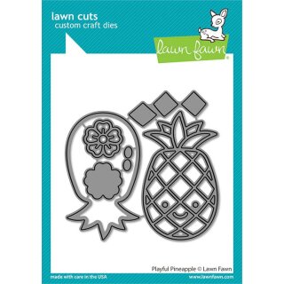 Lawn Fawn, lawn cuts/ Stanzschablone, playful pineapple