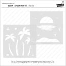 Lawn Fawn, Lawn Clippings, beach sunset stencils