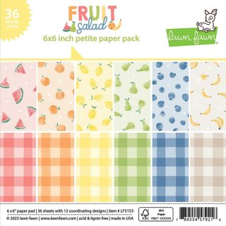 Lawn Fawn, fruit salad petite paper pack, 6"x6"...