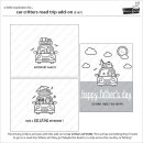 Lawn Fawn, clear stamp, car critters road trip add-on