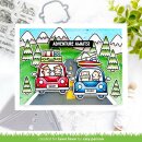 Lawn Fawn, clear stamp, car critters road trip add-on