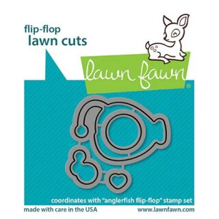 Lawn Fawn, lawn cuts/ Stanzschablone, anglerfish flip-flop
