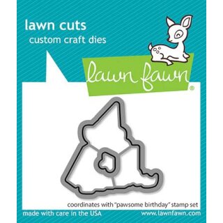 Lawn Fawn, lawn cuts/ Stanzschablone, pawsome birthday