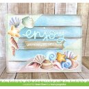 Lawn Fawn, clear stamp, how you bean? seashell add-on