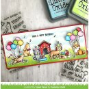 Lawn Fawn, clear stamp, yappy birthday add-on